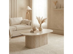 Table basse coloris beige MOBILIER DECO