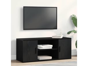Meuble tv coloris noir 100 cm <strong></strong>  <strong></strong>