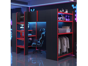 Lit mezzanine 90x200 cm MODENUIT    coloris bicolore