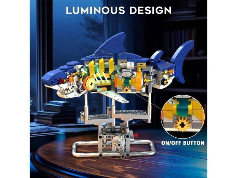  Maquette requin mecanique 687 pieces abs avec led verte et socle 151498_AAACD02191_6_DROPFR - Conforama B
