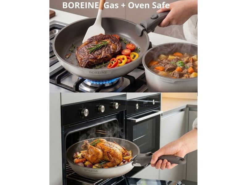  Casseroles poeles avec poignées amovibles 7 pièces revêtement antiadhésif induction 370018_AACTF39231_6_DROPFR - Conforama E