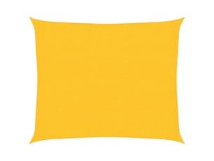 Voile d'ombrage - voile d'ombre - voile parasol 160 gm² jaune 2,5x3 m pehd