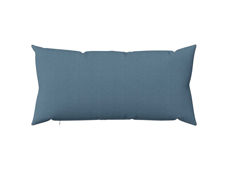  Lot de 6 housses de coussin heerlen bleu denim 40 x 70 cm tissu cf49590  - Conforama A