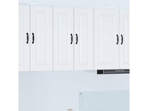 Meuble mural de cuisine | armoire de cuisine 2 pcs blanc bois d'ingénierie shl4012