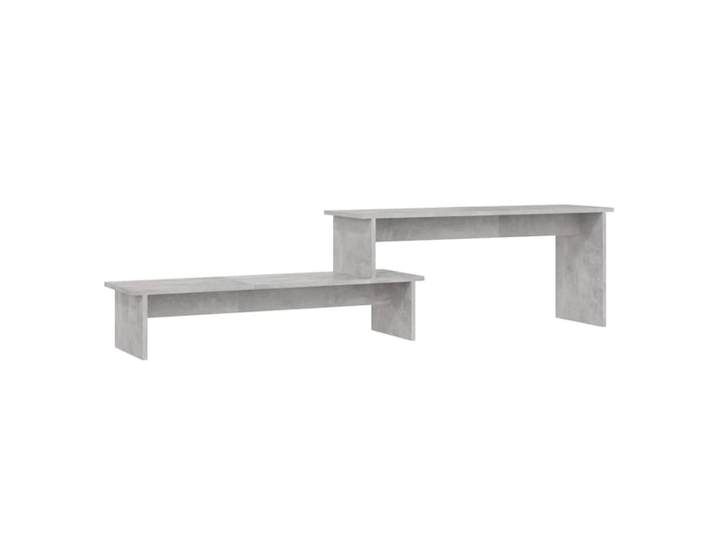  Meuble tv - banc tv - meuble de rangement gris béton 180x30x43 cm bois d'ingénierie  - Conforama A
