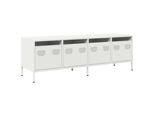Meuble tv coloris blanc 135 cm <strong></strong>  <strong></strong>