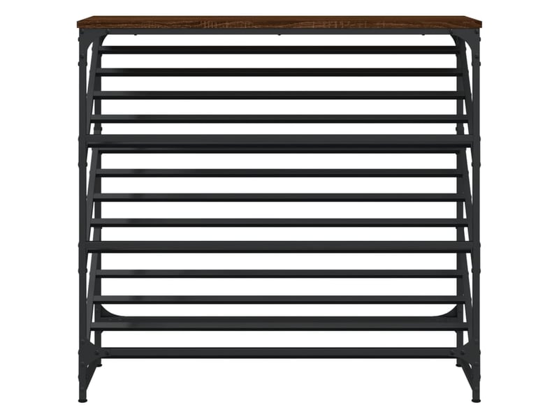  Meuble à chaussures, étagère à chaussures chêne marron 90x30x85 cm bois d'ingénierie  - Conforama D