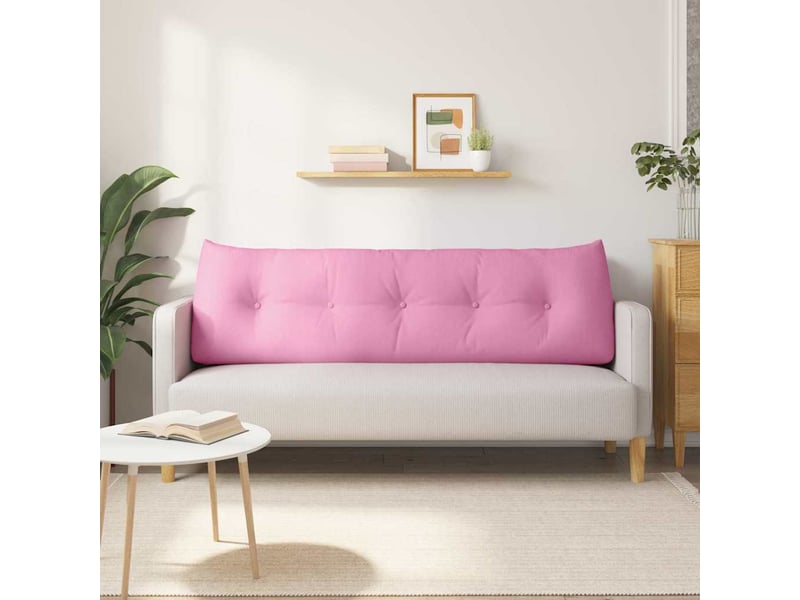 Coussin de dos, coussin de dossier rose 160 x 24 x 50 cm tissu cf54972 - Conforama D