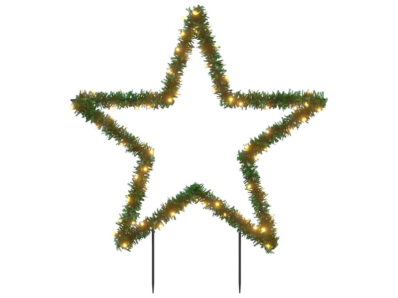  Décoration lumineuse étoile de noël avec piquets 80 led 60 cm  - Conforama A