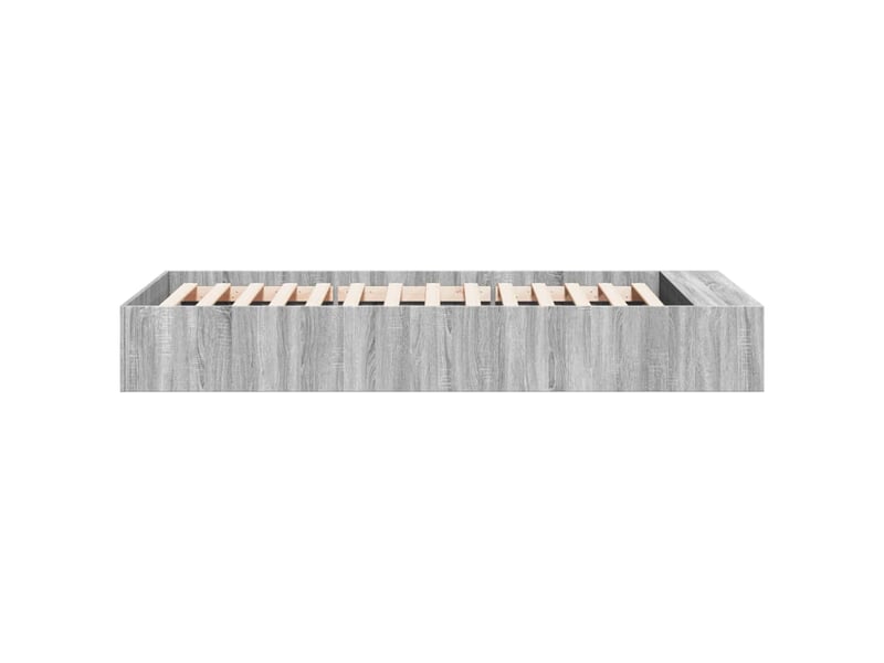 Lit simple- lit adulte -  cadre de lit sans matelas sonoma gris 90x200 cm  - Conforama D
