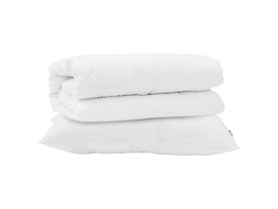 Ensemble de duvet avec oreiller 2 pièces - couette blanc microfibre