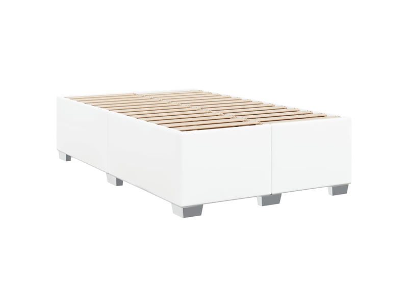  Lit double- lit adulte -  cadre de lit sans matelas blanc 120x190 cm similicuir  - Conforama B