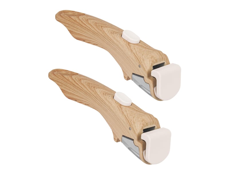  Lot de 2 poignées de casserole amovibles, poignées de rechange amovibles en bois pour casseroles et poêles, poignée de rechange  - Conforama A