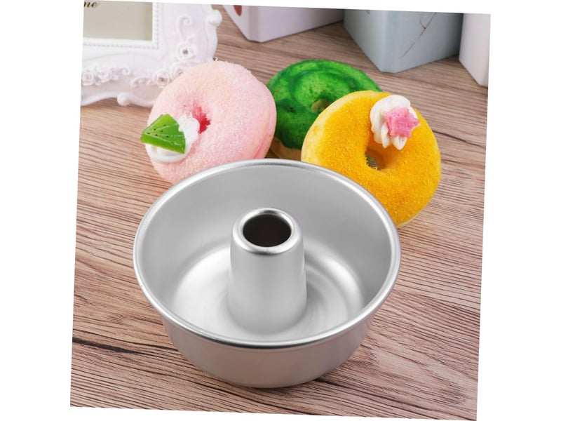 2pièces moule à donuts alliage aluminium de antiadhésif pour cuisson de gâteaux brownies et desserts ustensiles de pâtisserie 12.2*12.2*4.5 cm Cake tin - Conforama B
