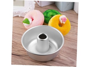 2pièces moule à donuts alliage aluminium de antiadhésif pour cuisson de gâteaux brownies et desserts ustensiles de pâtisserie 12.2*12.2*4.5 cm