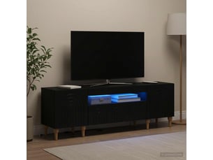 Meuble tv coloris noir 1 cm <strong></strong> <strong></strong>