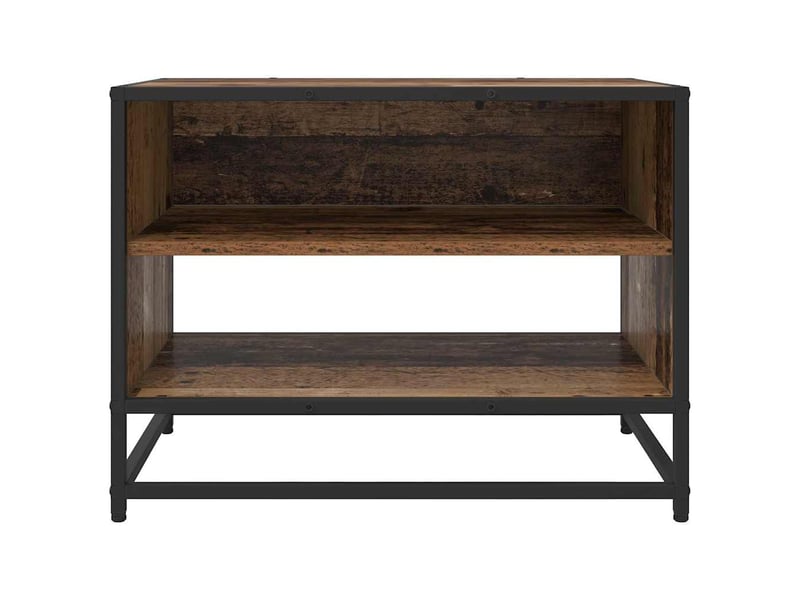  Meuble tv moderne, banc tv 61x40x46 cm bois ancien bois d'ingénierie  - Conforama E