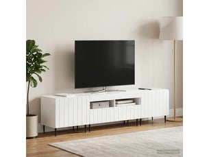 Meuble tv coloris blanc 49 cm <strong></strong> <strong></strong>