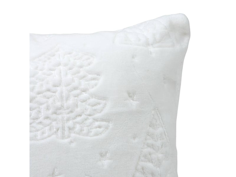  Coussin emb sapin blanc 45x45  - Conforama B