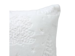 Coussin emb sapin blanc 45x45