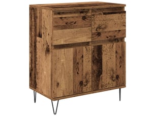 Buffet - bahut - meuble de rangement bois ancien 60 x 35 x 70 cm bois d'ingénierie et fer