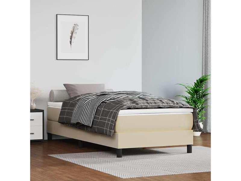 Matelas de lit à ressorts ensachés fermeté moyenne crème 100x200x20 cm - Conforama B