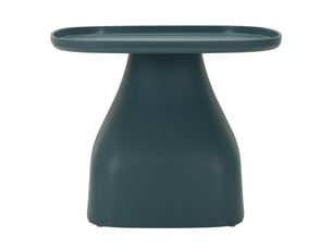 Table basse gea en plastique bleu pétrole 48x48x38 cm