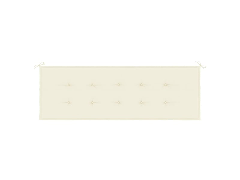  Coussin de banc de jardin, coussin d'assise crème 150x50x3 cm tissu oxford cf52714  - Conforama D