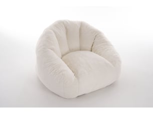 Pouf / repose pied <strong>BEAOK</strong> <strong></strong> blanc