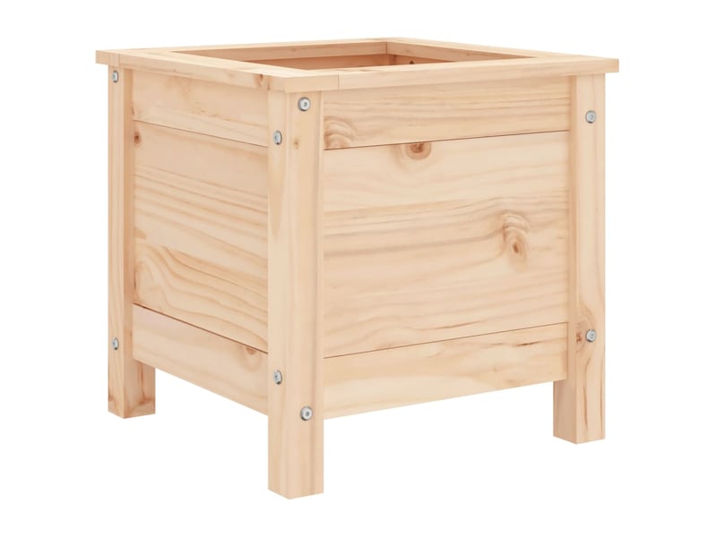  Jardinière - bac à fleurs 40x40x39 cm bois de pin massif  - Conforama D