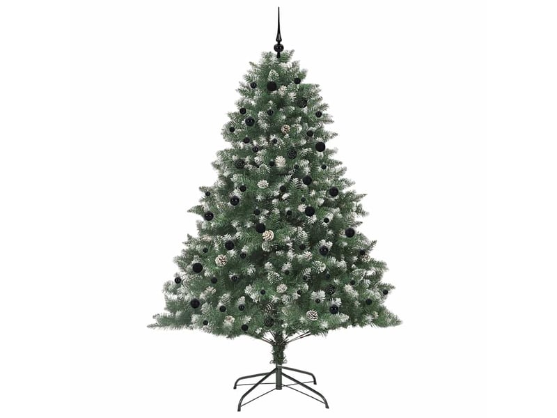  Sapin de noël, arbre de noël artificiel vert 240 cm pvc, plastique et acier cf61489  - Conforama D