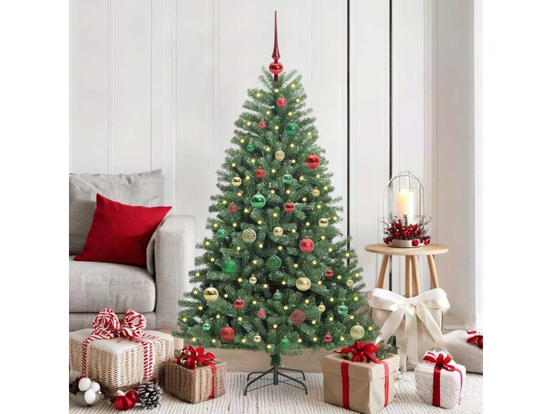  Sapin de noël artificiel, arbre de noël à branches articulées vert 150 cm shl5965  - Conforama B