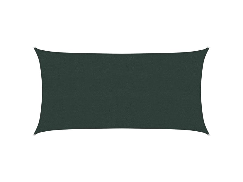 Voile d'ombre - voile d'ombrage - voile parasol 2 x 6 m hdpe rectangulaire vert foncé - Conforama B