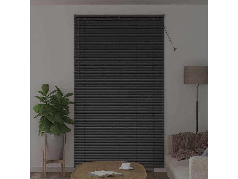  Store vénitien, store de fenêtre noir 220 x 130 cm 25 mm aluminium cf48153  - Conforama C