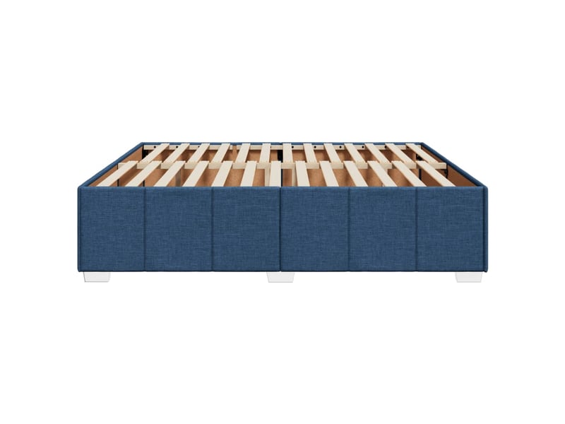  Lit double- lit adulte -  cadre de lit sans matelas bleu 200x200 cm tissu  - Conforama D