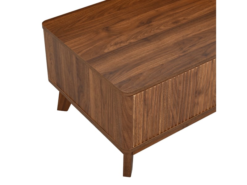  Table basse relevable effet noyer 1 niche 95x48cm  - Conforama C