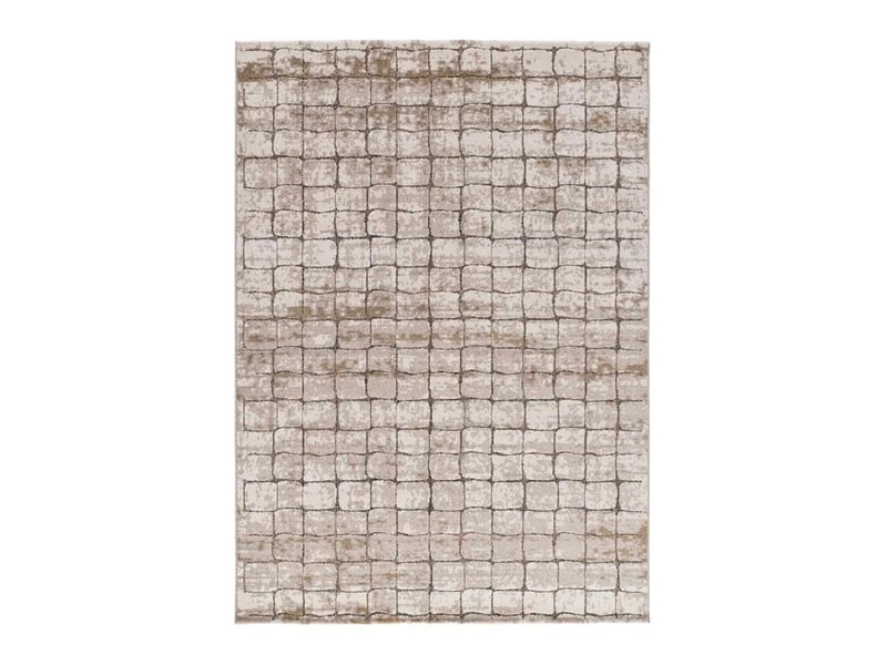  Tapis géométrique crème marron, 200 x 285 cm 51833 - Conforama A