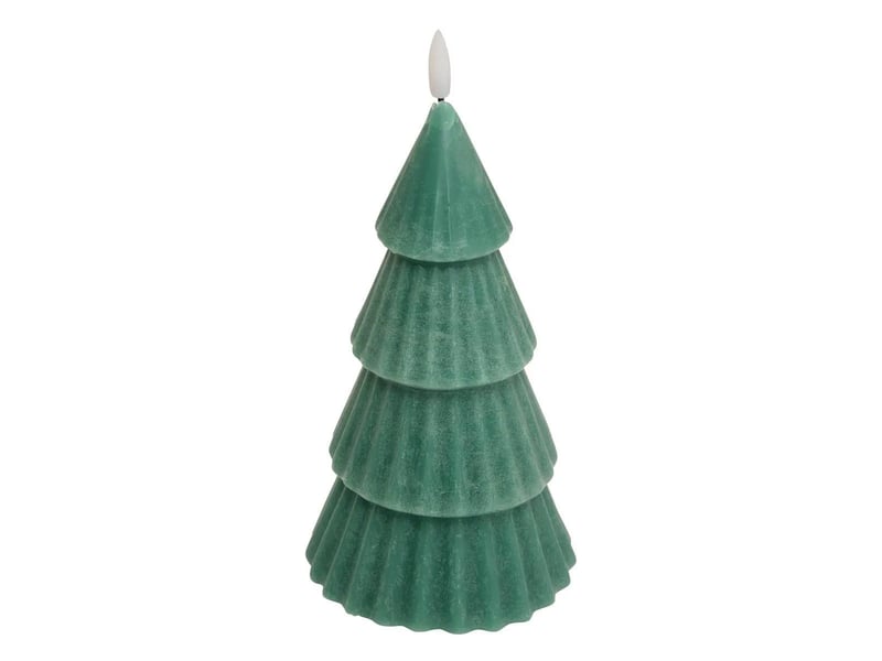  Bougie led de noël sapin 22cm vert  - Conforama A