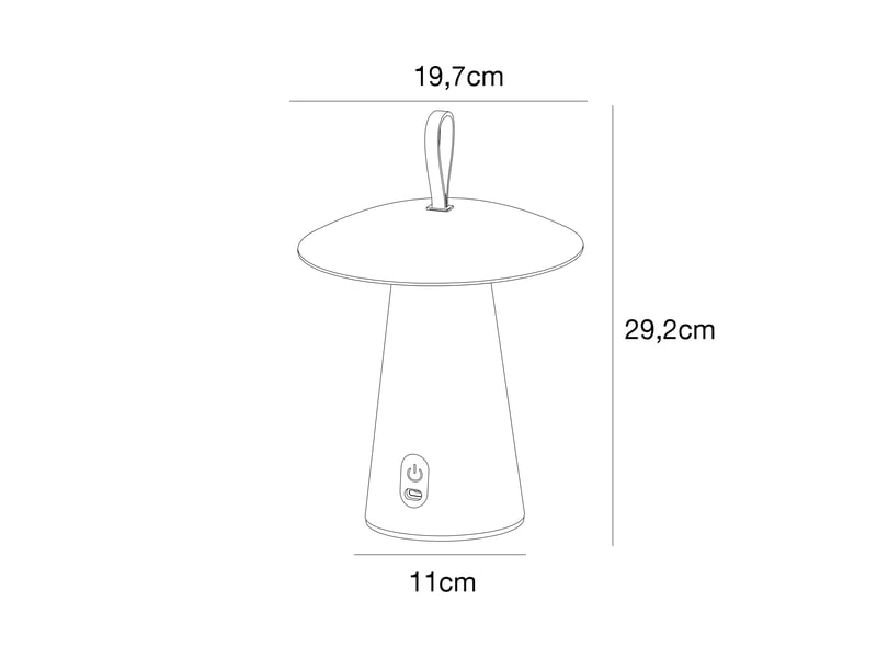 Luminaire nomade luminaire ara aluminium blanc h. 29,2 ip54 nordlux-extérieur 2318245001 - Conforama E