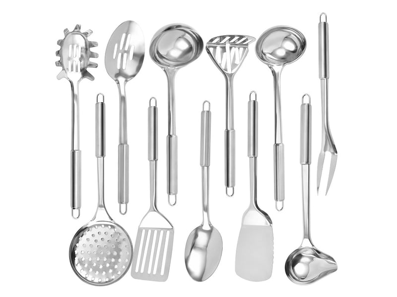  Ustensile de cuisine en acier inoxydable 11 pièces  - Conforama A