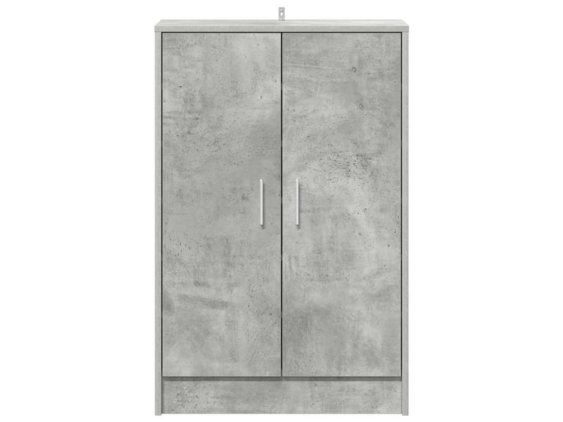  Meuble à chaussures, armoire à chaussures 60x35x92 cm gris béton chaussures  - Conforama D