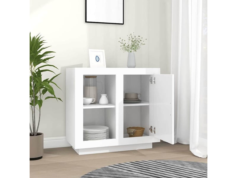  Buffet - bahut - meuble de rangement blanc 80x40x75 cm  - Conforama C