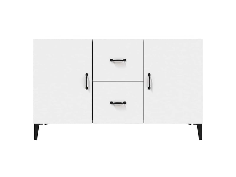  Buffet - bahut - meuble de rangement blanc 100x36x60 cm bois d'ingénierie  - Conforama E