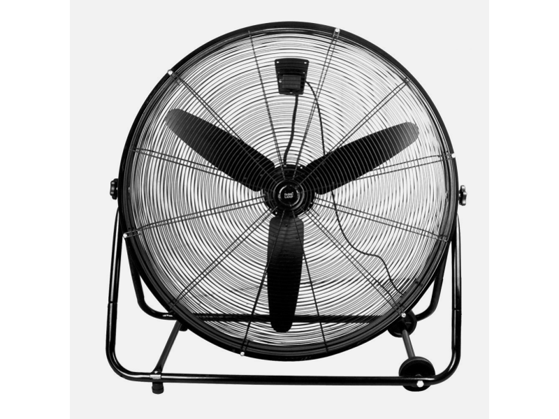  Ventilateur industriel fabrilamp vendaval 360 w noir 3 vitesses ø 87 cm orientable sur roulettes 181471009 - Conforama E