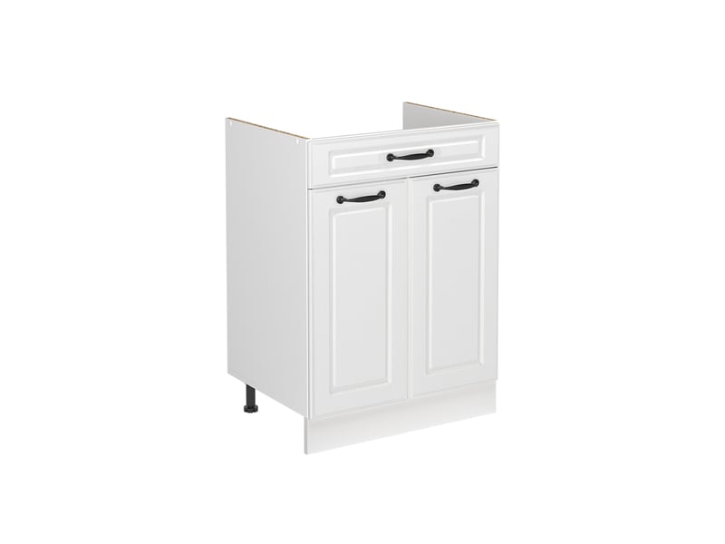 Vicco meuble bas sous-évier, blanc campagneblanc, 60cm sans plan de travail - Conforama A