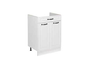 Vicco meuble bas sous-évier, blanc campagneblanc, 60cm sans plan de travail