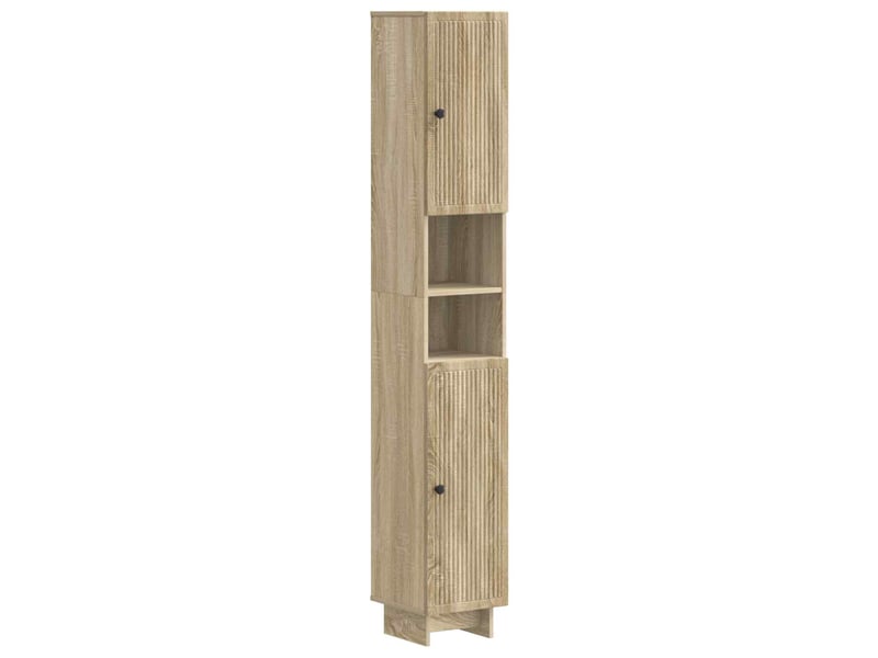  Ensemble de meuble de salle de bain 3 pièces ede chêne sonoma cf63413  - Conforama C