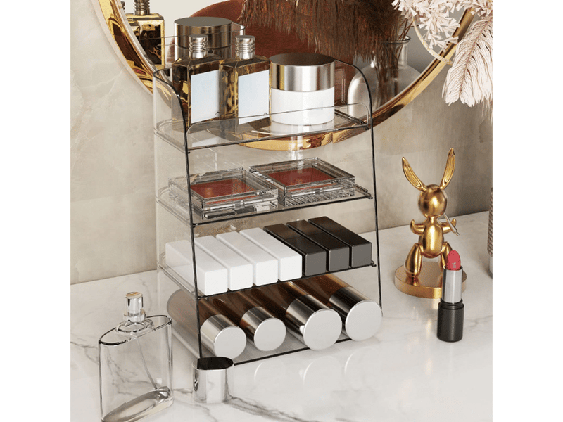 Étagère cosmétique multicouche, grande capacité, cloison amovible, stable, organisateur de comptoir pour chambre, salle de bain, bureau, - Conforama C