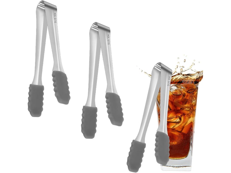 3 pièces pince à glaçons, pince bonbon, tête en silicone, inoxydable pince, pince de service pince bonbon, pince a sucre glace mini, pour glace, sucre NO Commercial reference - Conforama B