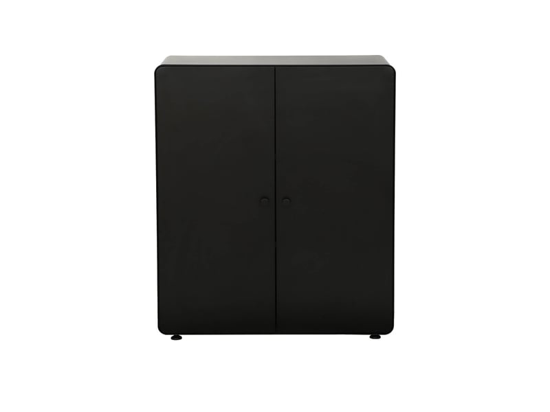  Commode armoire métal 2 portes noir - tribeca  - Conforama B